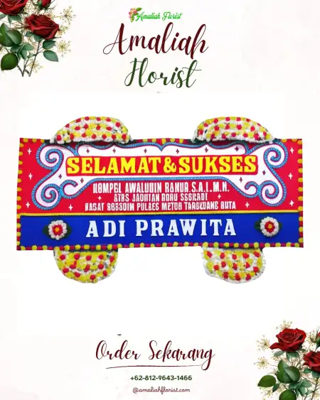 Papan Bunga Ucapan Selamat Pleset